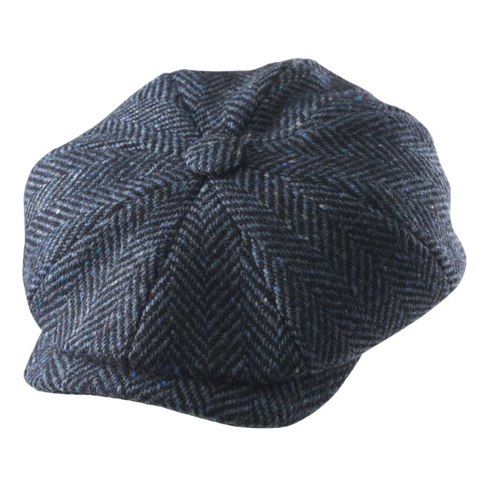 Cordings Blue Pickering Donegal Flat on a white background