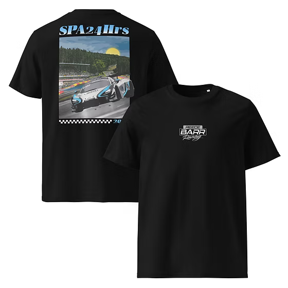Reece Barr Racing SPA 24hrs Organic Cotton T-Shirt image 0