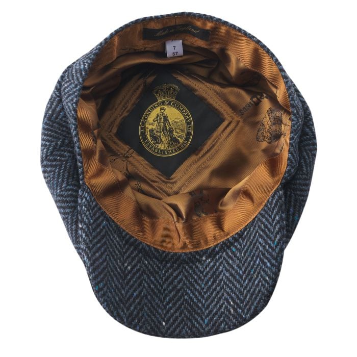Cordings Donegal Tweed Flat Cap