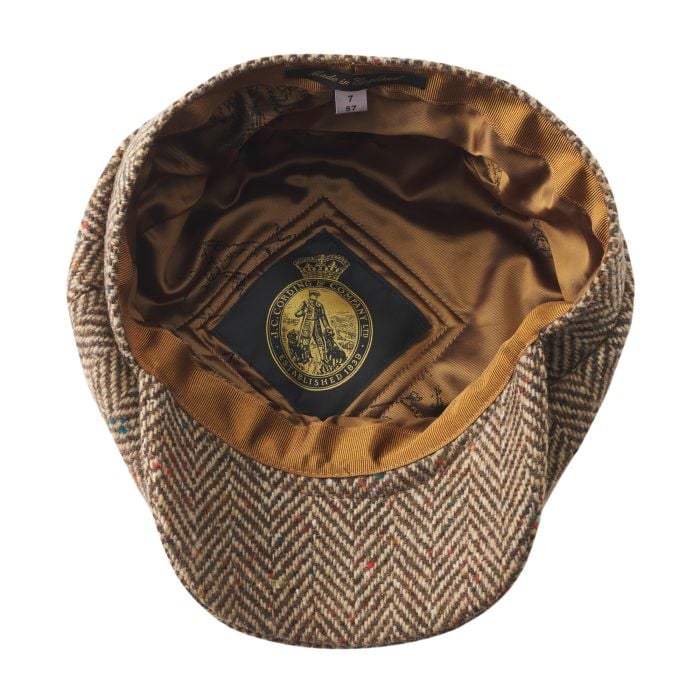 Cordings Donegal Tweed Flat Cap