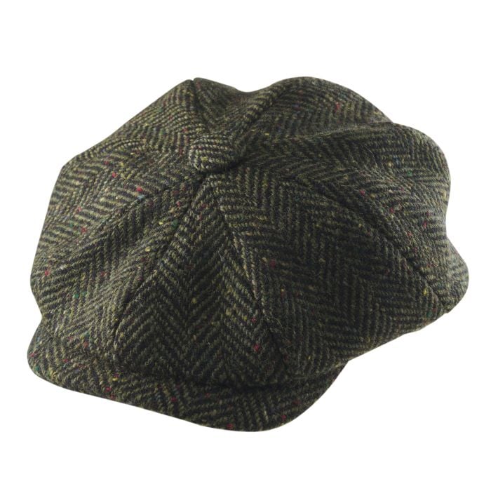 Cordings Donegal Tweed Flat Cap