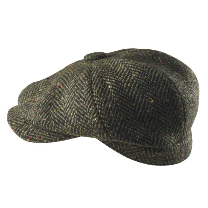 Cordings Donegal Tweed Flat Cap